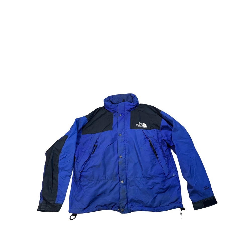 The North Face Gore Activent Jacket Mens XL Blue Black Windbreaker Shell Vintage
